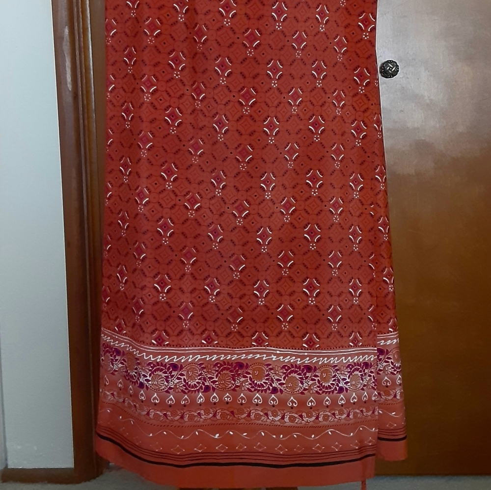 Vintage Boho Maxi Wraparound Skirt
